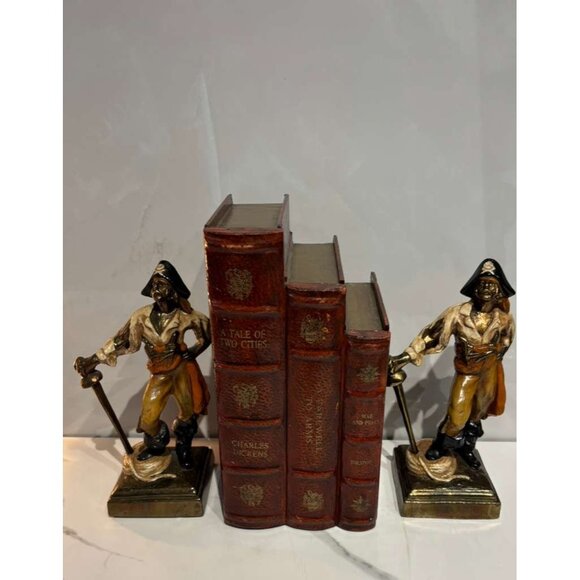 Vintage Pirate Figurine by Paul Herzel Bronze Clad S 10 x 4 - Picture 9 of 11